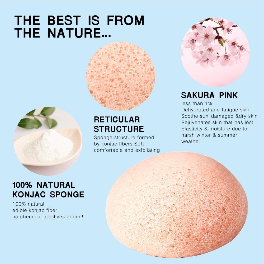 Pack of 5 Natural Konjac Face Puffs - Premium Beauty Product - Just €22.95! Shop now at San Rocco Italia