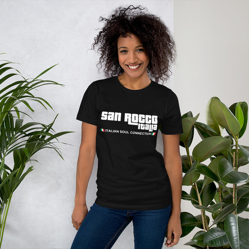 San Rocco Italia Italian Soul Connection Unisex t-shirt - Premium Bella + Canvas 3001 - Shop now at San Rocco Italia
