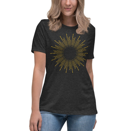 Sunburst Women's Relaxed T-Shirt - Premium Bella + Canvas 6400 - Shop now at San Rocco Italia