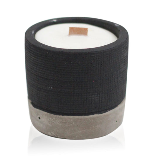 Brandy Butter Soy Wax Candle in a Black Concrete Pot - Premium  - Shop now at San Rocco Italia