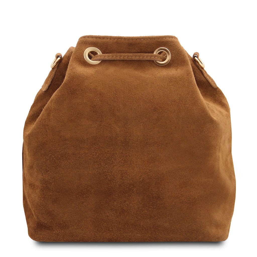 TL Bag - Suede leather fringe bucket bag | TL142291 - Premium Bucket Bag - Just €73.20! Shop now at San Rocco Italia
