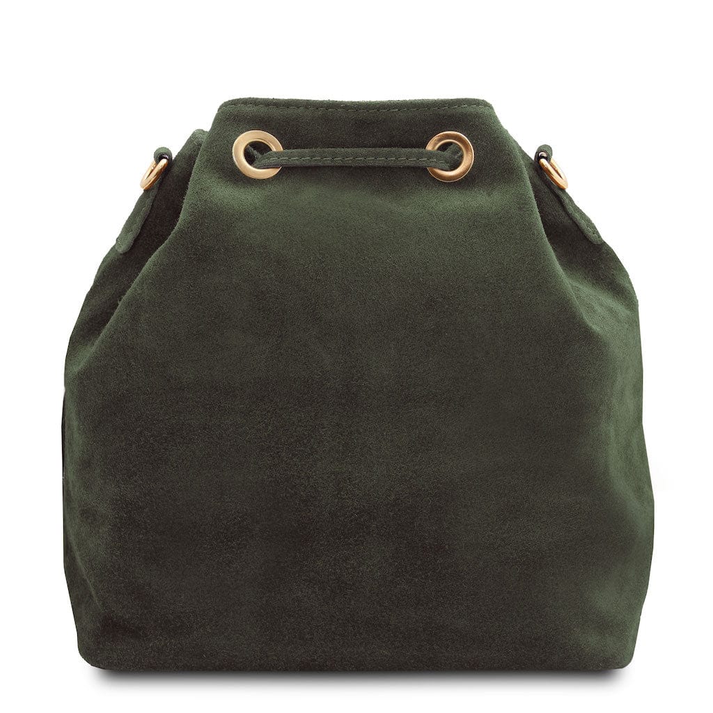 TL Bag - Suede leather fringe bucket bag | TL142291 - Premium Bucket Bag - Just €73.20! Shop now at San Rocco Italia