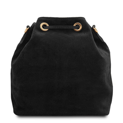 TL Bag - Suede leather fringe bucket bag | TL142291 - Premium Bucket Bag - Just €73.20! Shop now at San Rocco Italia