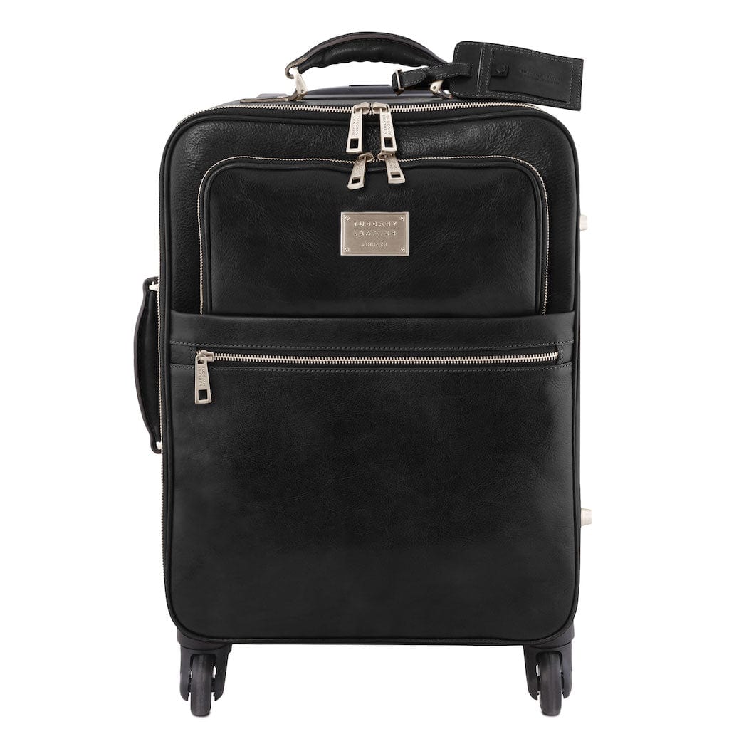 Business 4 Wheels Leather Trolley and Leather TL SMART Laptop Briefcase | TL142271 - Premium  - Shop now at San Rocco Italia