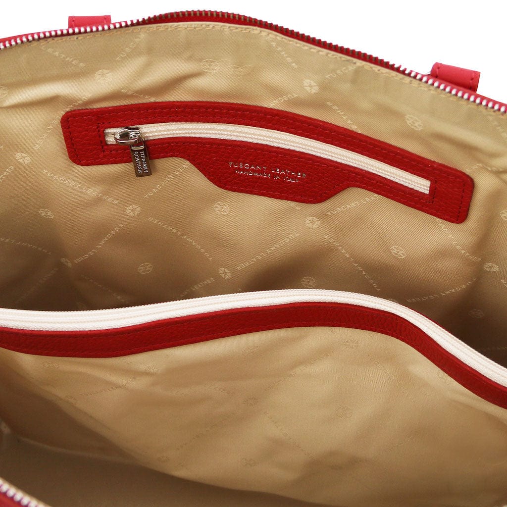 Magnolia - Leather business bag for women | TL141809 laptop bag - Premium Business bag - Shop now at San Rocco Italia