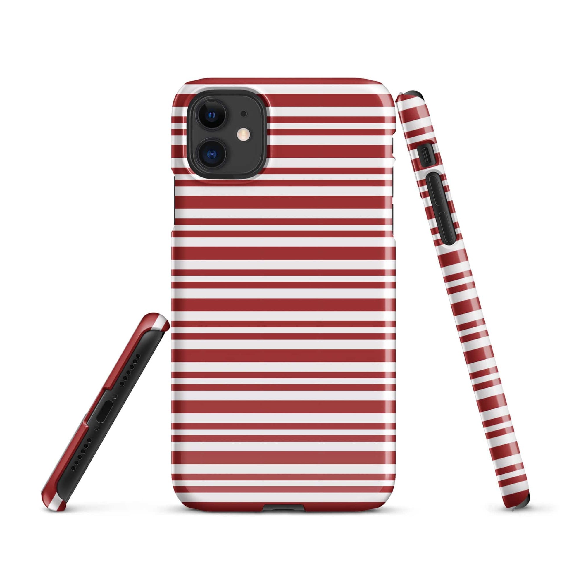 Candy Cane Snap Case for iPhone® - Premium  - Shop now at San Rocco Italia