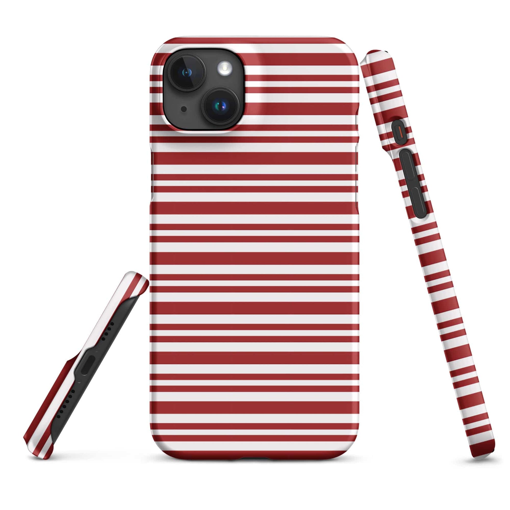Candy Cane Snap Case for iPhone® - Premium  - Shop now at San Rocco Italia