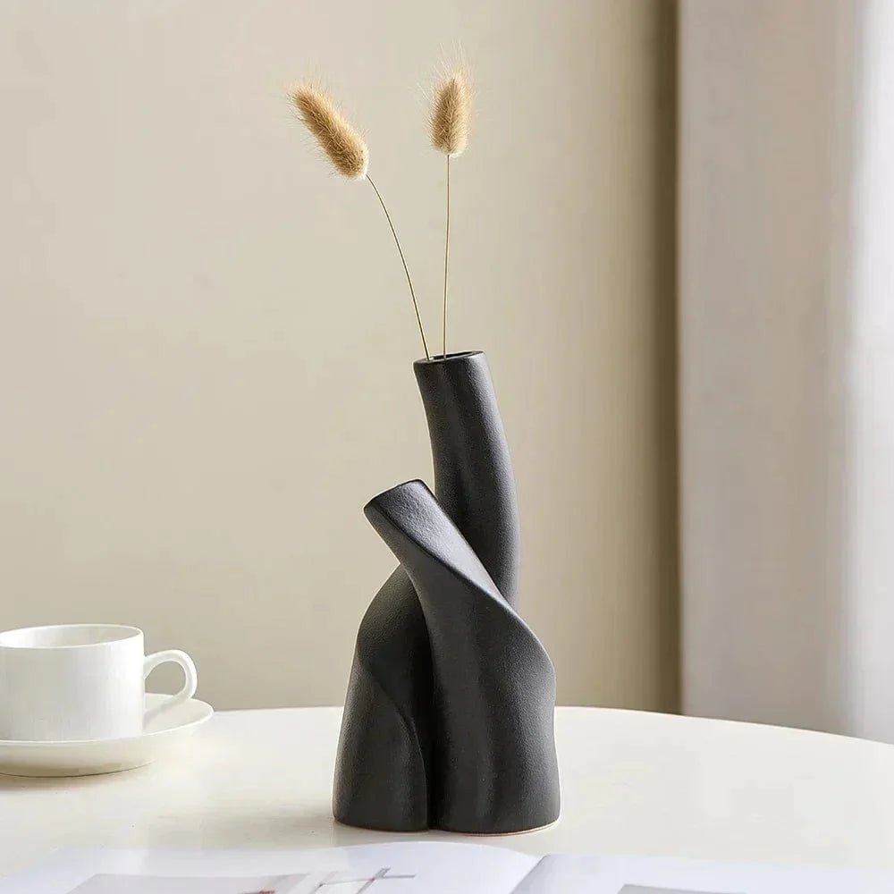 Entwined Ceramic Vases for Flowers - Premium Ceramic vases - Shop now at San Rocco Italia