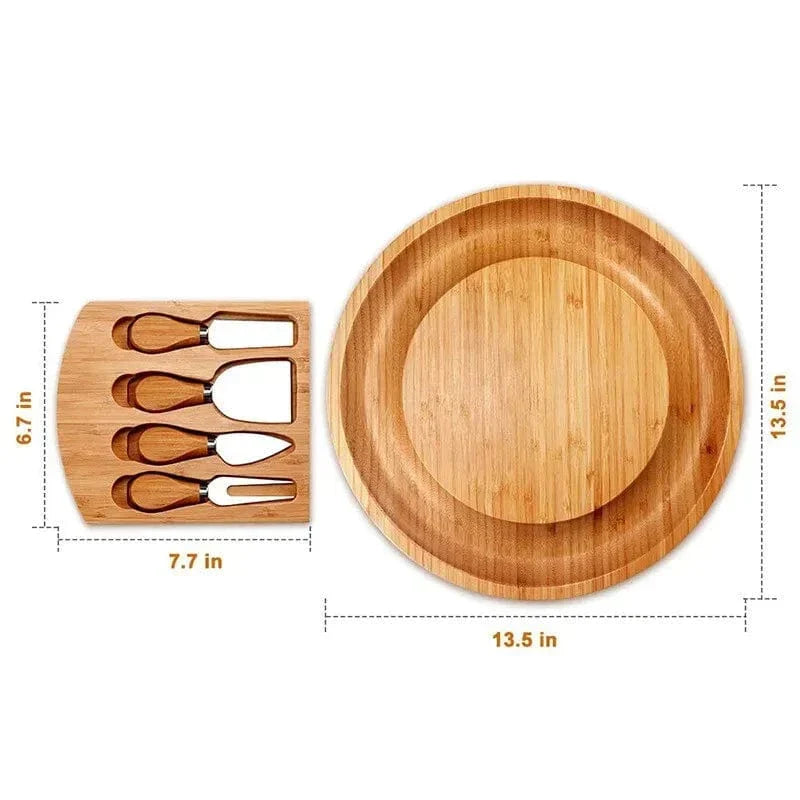 Large Charcuterie Board with Cheese Knife Set - Premium Cheese boards - Shop now at San Rocco Italia