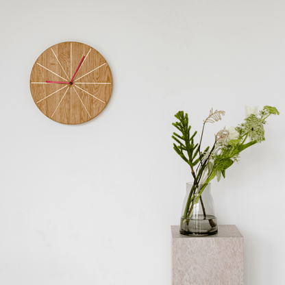 Sunny modern wood wall clock - Clocks - San Rocco Italia
