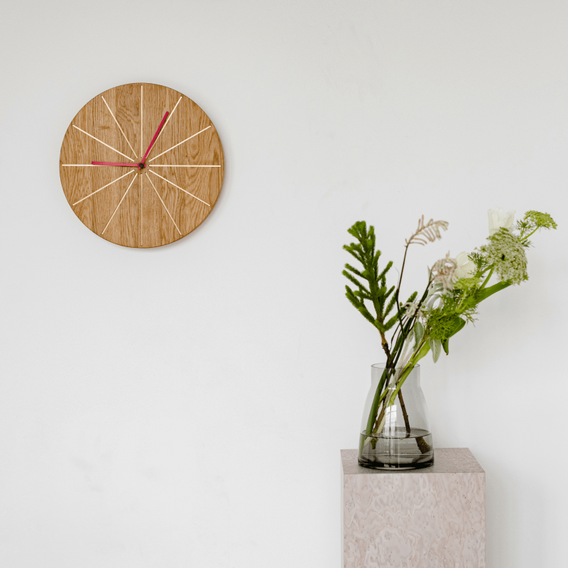Sunny modern wood wall clock - Premium Clocks - Shop now at San Rocco Italia