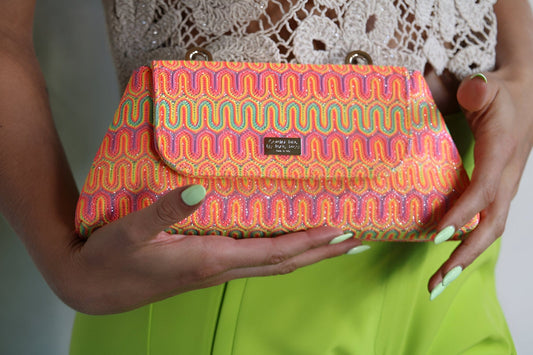 Clutches Baby Optical Glitter Bag San Rocco Italia