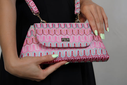 Clutches Baby Optical Glitter Bag San Rocco Italia