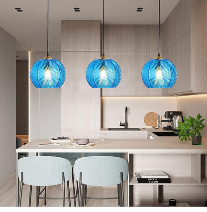 Contemporary Patterned Glass Globe Pendant LIght - Premium  - Just €55.95! Shop now at San Rocco Italia