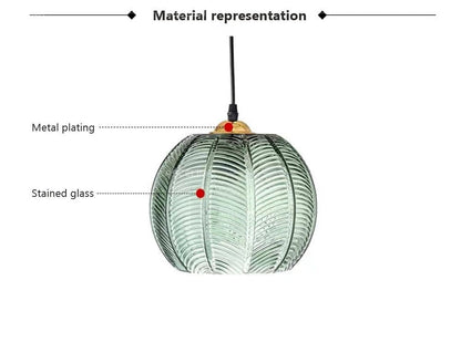 Contemporary Patterned Glass Globe Pendant LIght -  - San Rocco Italia