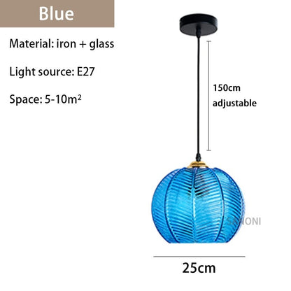 Contemporary Patterned Glass Globe Pendant LIght - Premium  - Shop now at San Rocco Italia