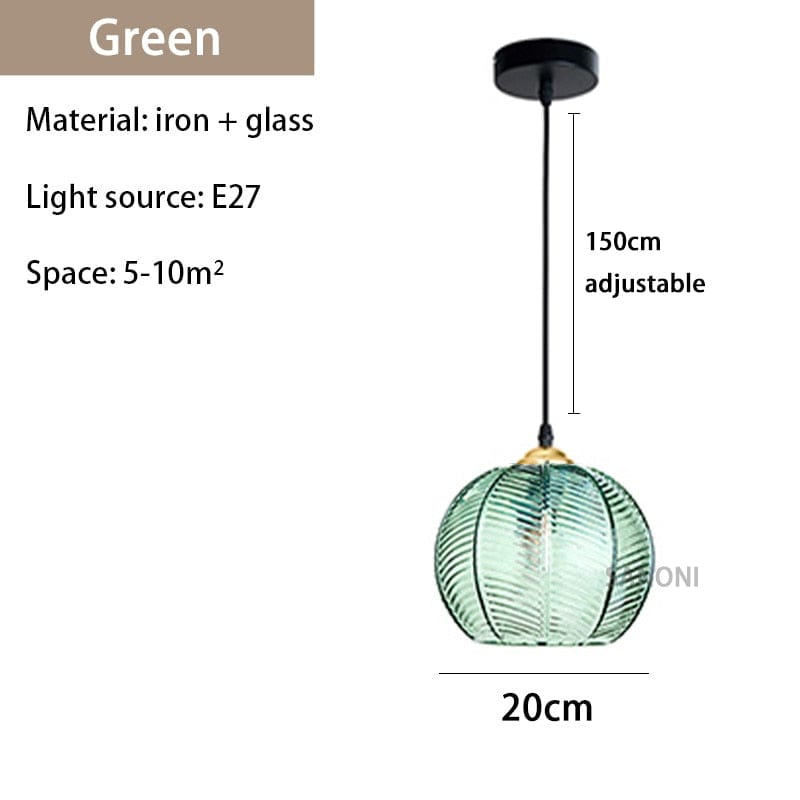 Contemporary Patterned Glass Globe Pendant LIght - Premium  - Shop now at San Rocco Italia