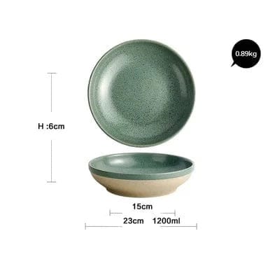 Serenity Mint Stoneware | Ceramic Dinner Plates and Bowl - Premium Dinnerware - Shop now at San Rocco Italia