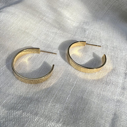 Chunky Upcycled Bombshell Hoop Earrings | Made in Cambodia - Premium Earrings - Shop now at San Rocco Italia