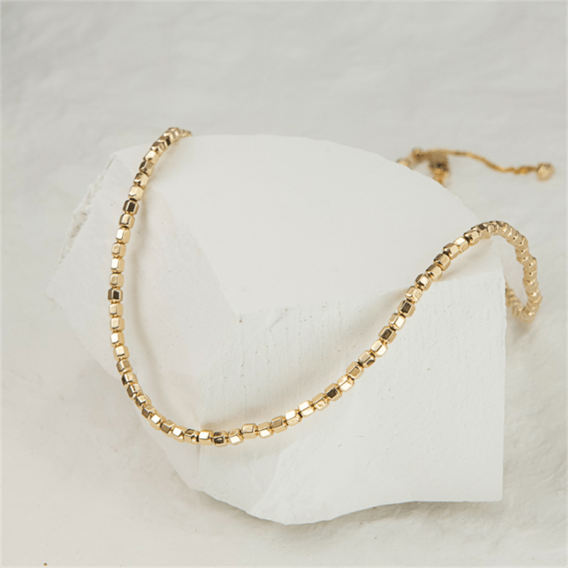 Gold Bead Choker Necklace | 14K Gold Filled -  - San Rocco Italia