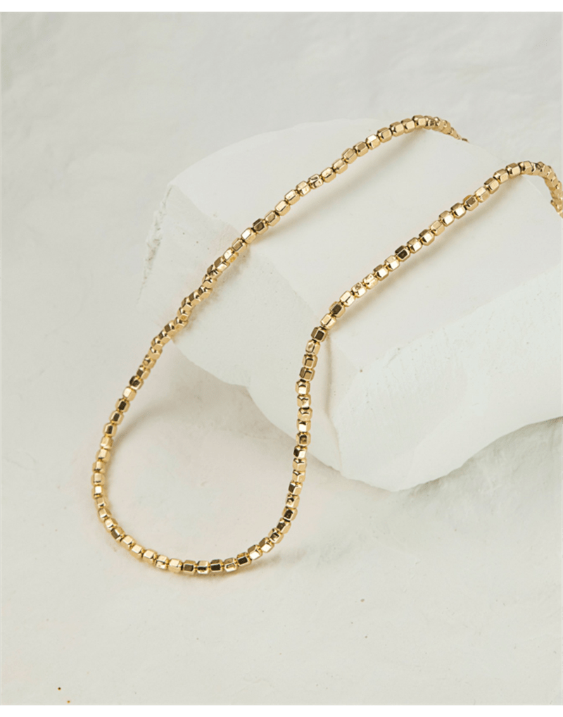 Gold Bead Choker Necklace | 14K Gold Filled - Premium  - Shop now at San Rocco Italia