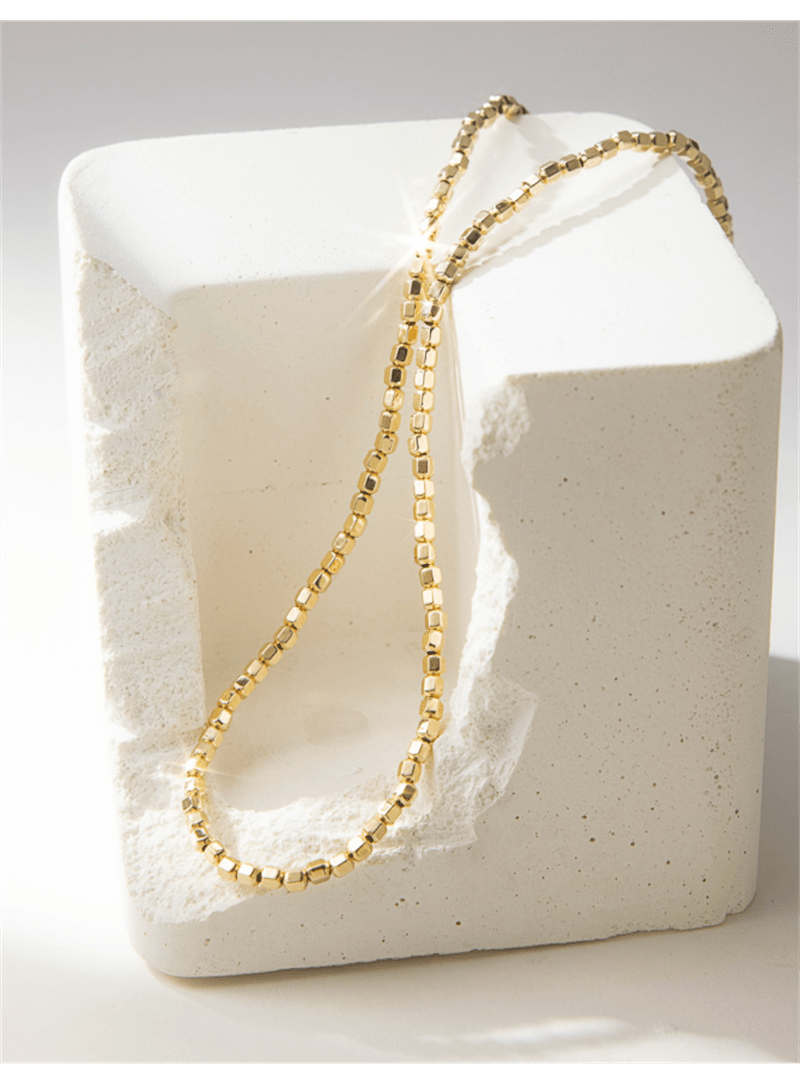 Gold Bead Choker Necklace | 14K Gold Filled - Premium  - Just €120! Shop now at San Rocco Italia