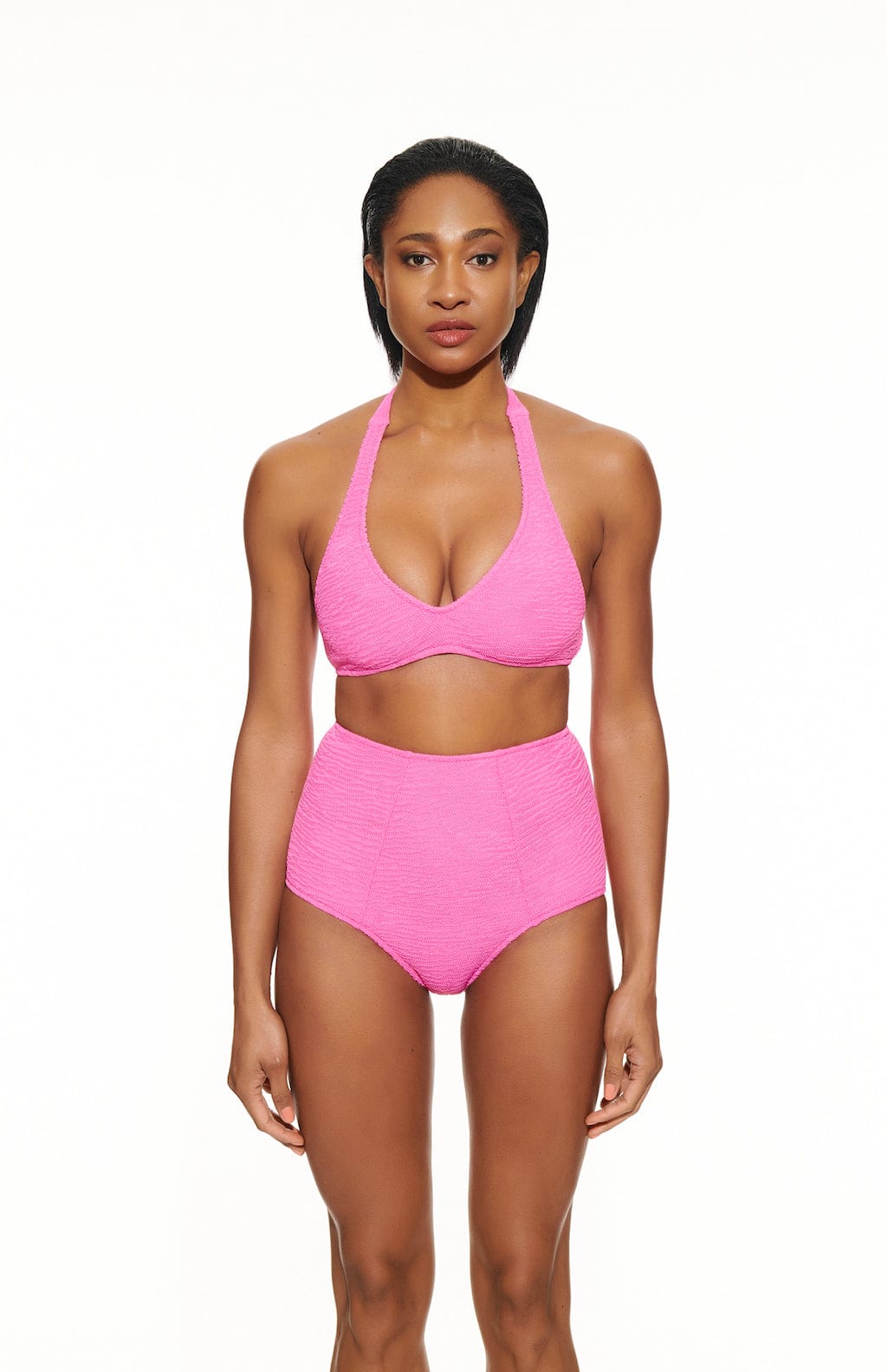 Hot pink high hot sale waisted bikini