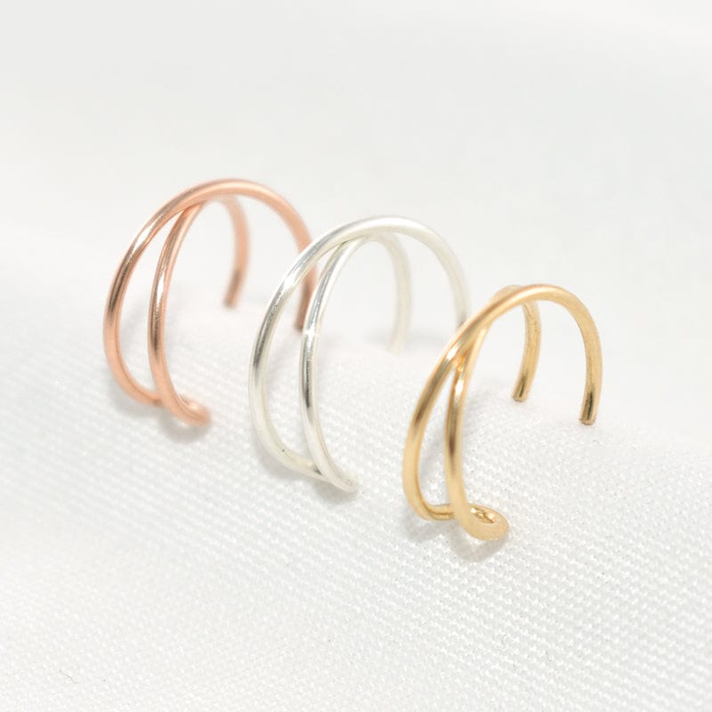Criss Cross Lip Ring | Handmade 14K Gold Filled or 925 Sterling Silver - Premium Jewelry & Accessories - Earrings - Just €24.95! Shop now at San Rocco Italia