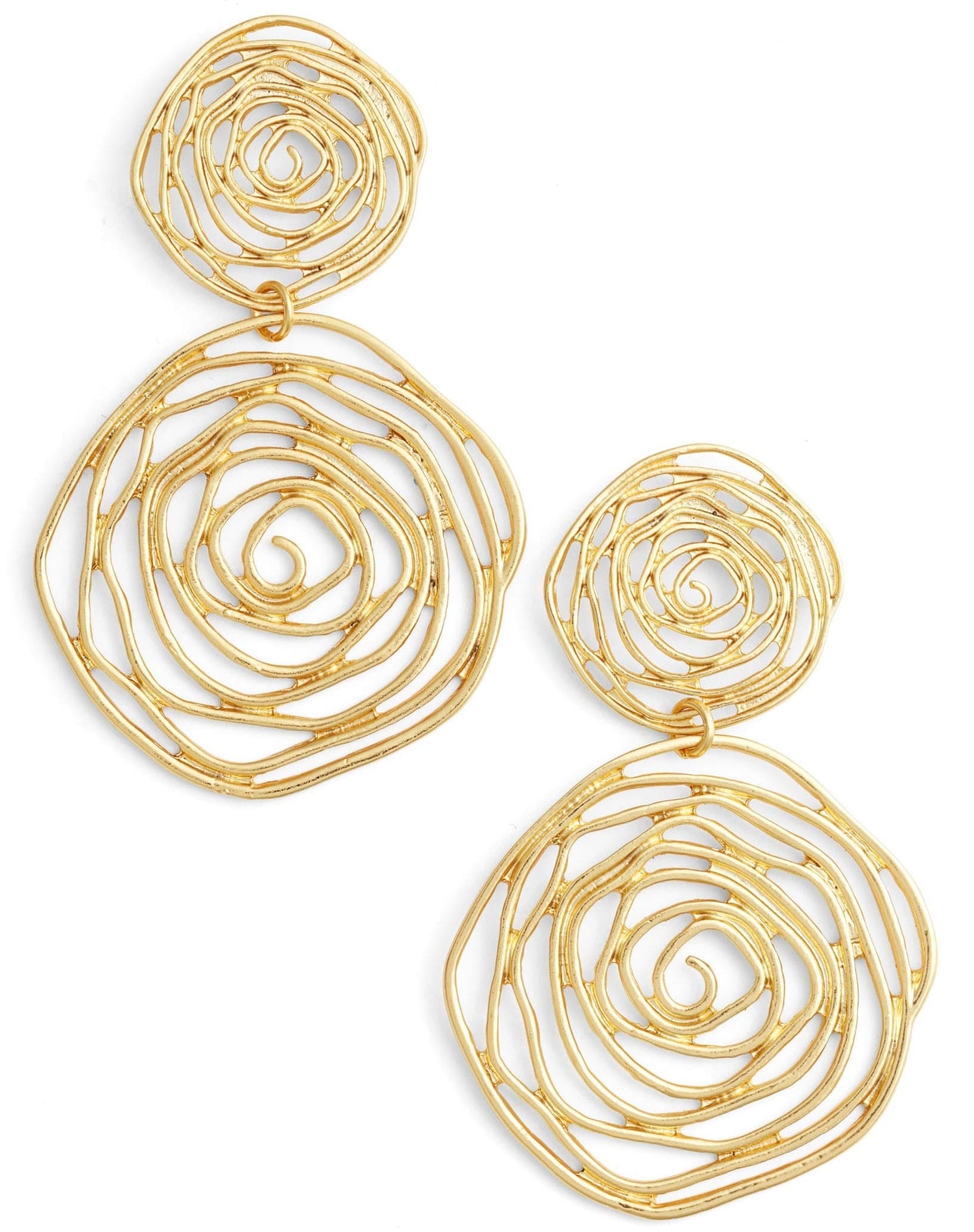 Floral Cut Out Statement Earrings - Premium Jewelry & Accessories - Earrings - Shop now at San Rocco Italia