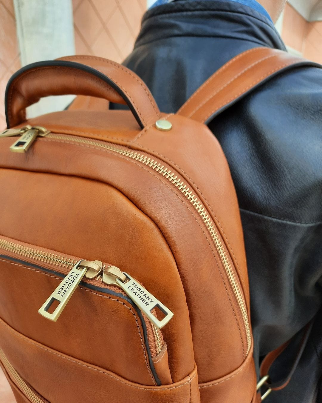 Melbourne Italian Leather Laptop Backpack