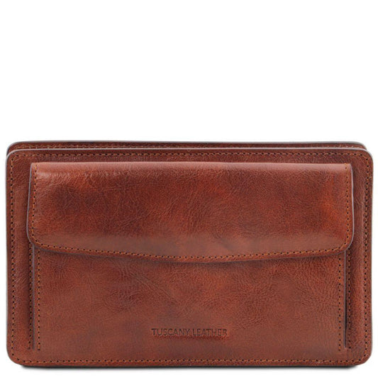 Denis - Exclusive leather handy wrist bag for man | TL141445 - Premium Leather bags for men - Just €146.40! Shop now at San Rocco Italia