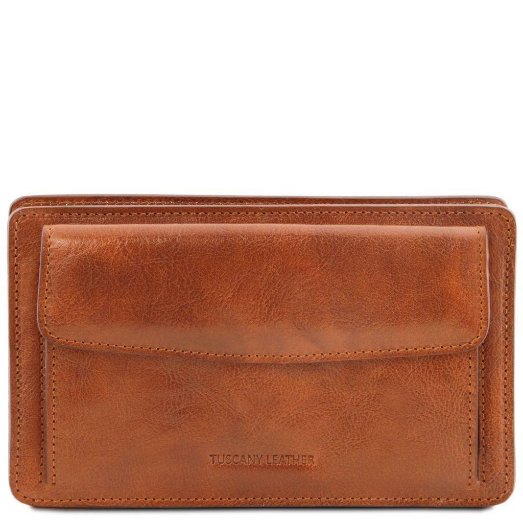 Denis - Exclusive leather handy wrist bag for man | TL141445 - Premium Leather bags for men - Shop now at San Rocco Italia