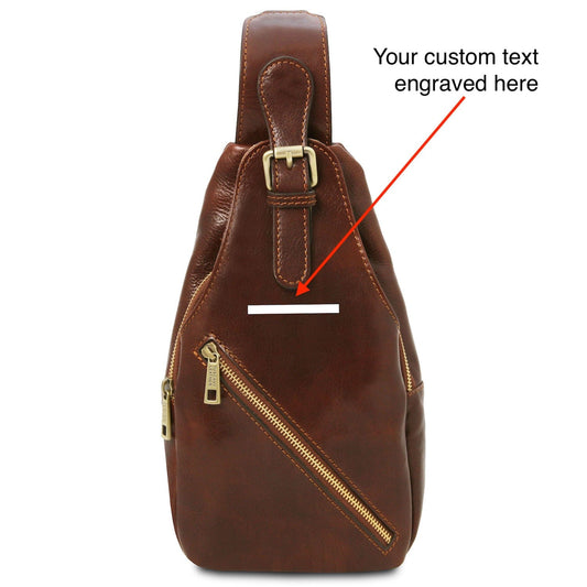 Leather bags for men Kevin - Leather crossover bag | TL142195 men's sling bag San Rocco Italia