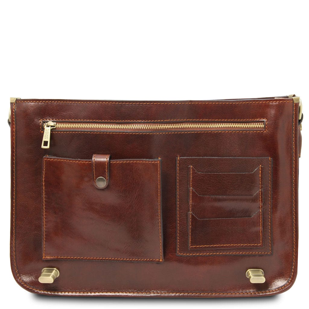 Siena - Leather 2-compartment messenger bag | TL142243 - Premium Leather briefcases - Shop now at San Rocco Italia