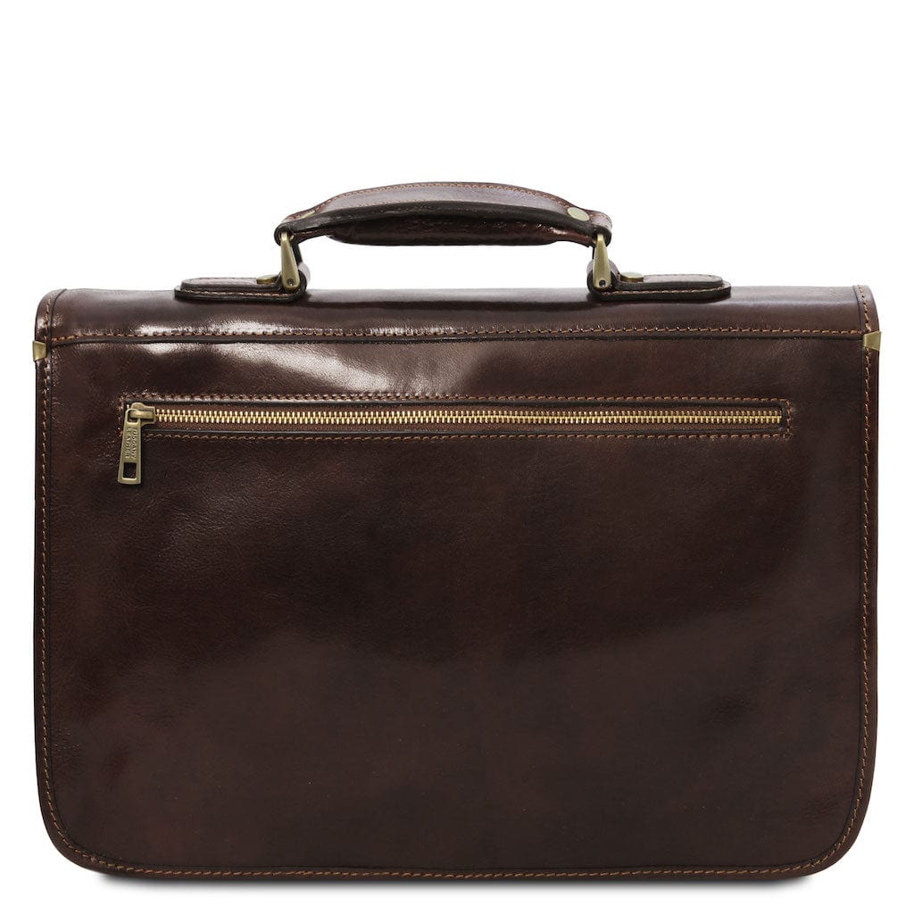 Siena - Leather 2-compartment messenger bag | TL142243 - Premium Leather briefcases - Shop now at San Rocco Italia