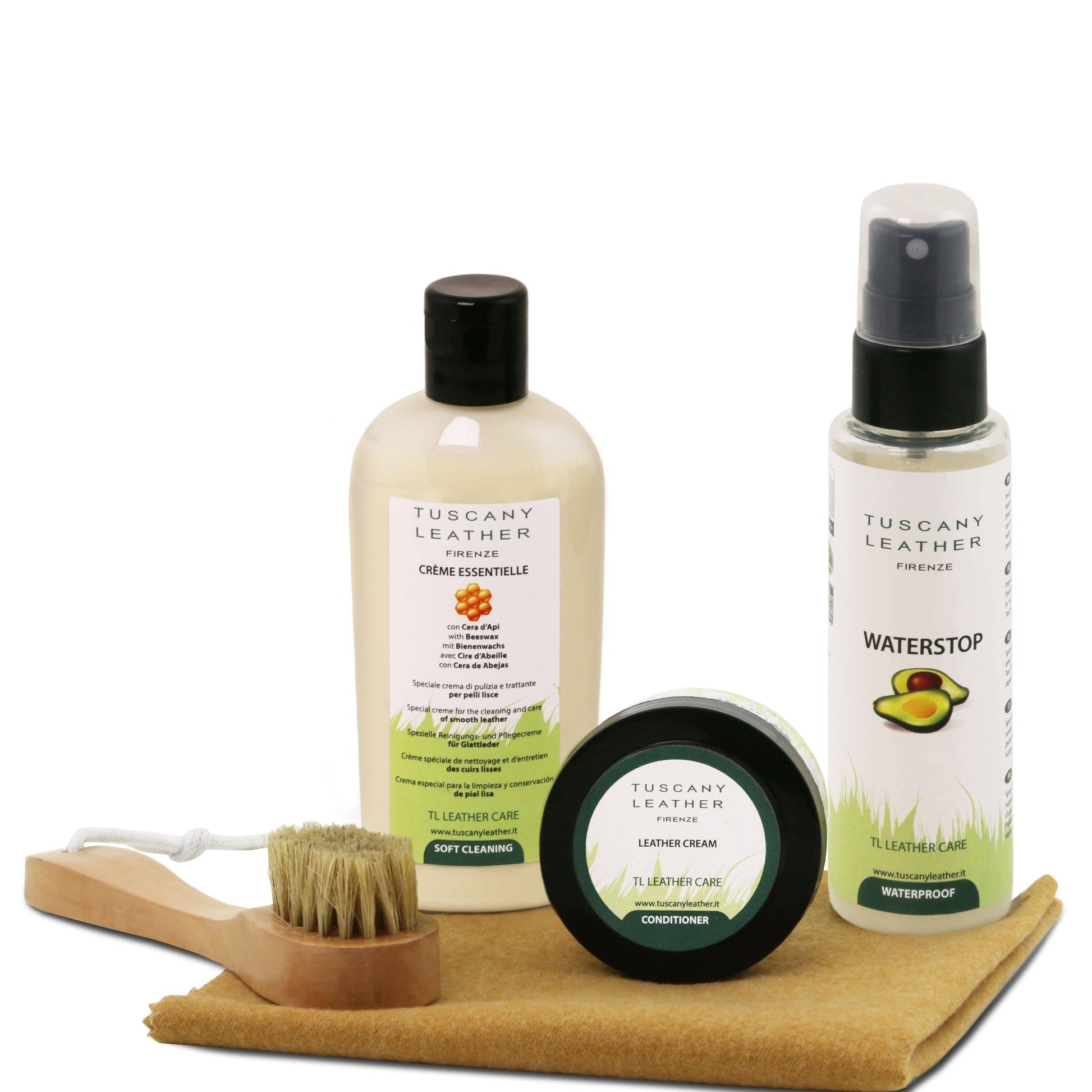 Leather care products complete set | TL142139 - Premium Leather care - Shop now at San Rocco Italia