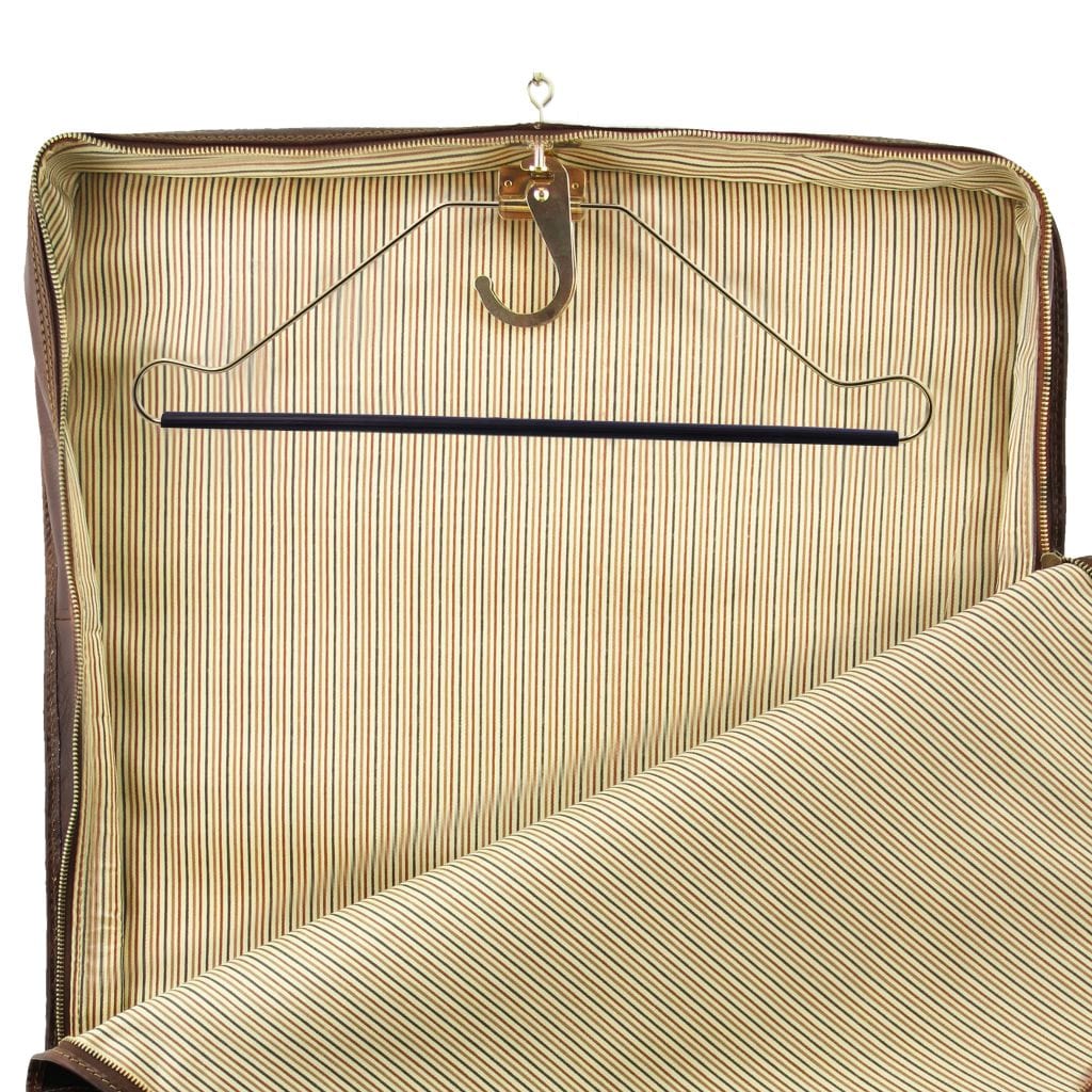 Papeete - Leather Garment Bag | TL3056 suiter bag - Premium Leather garment bags - Shop now at San Rocco Italia