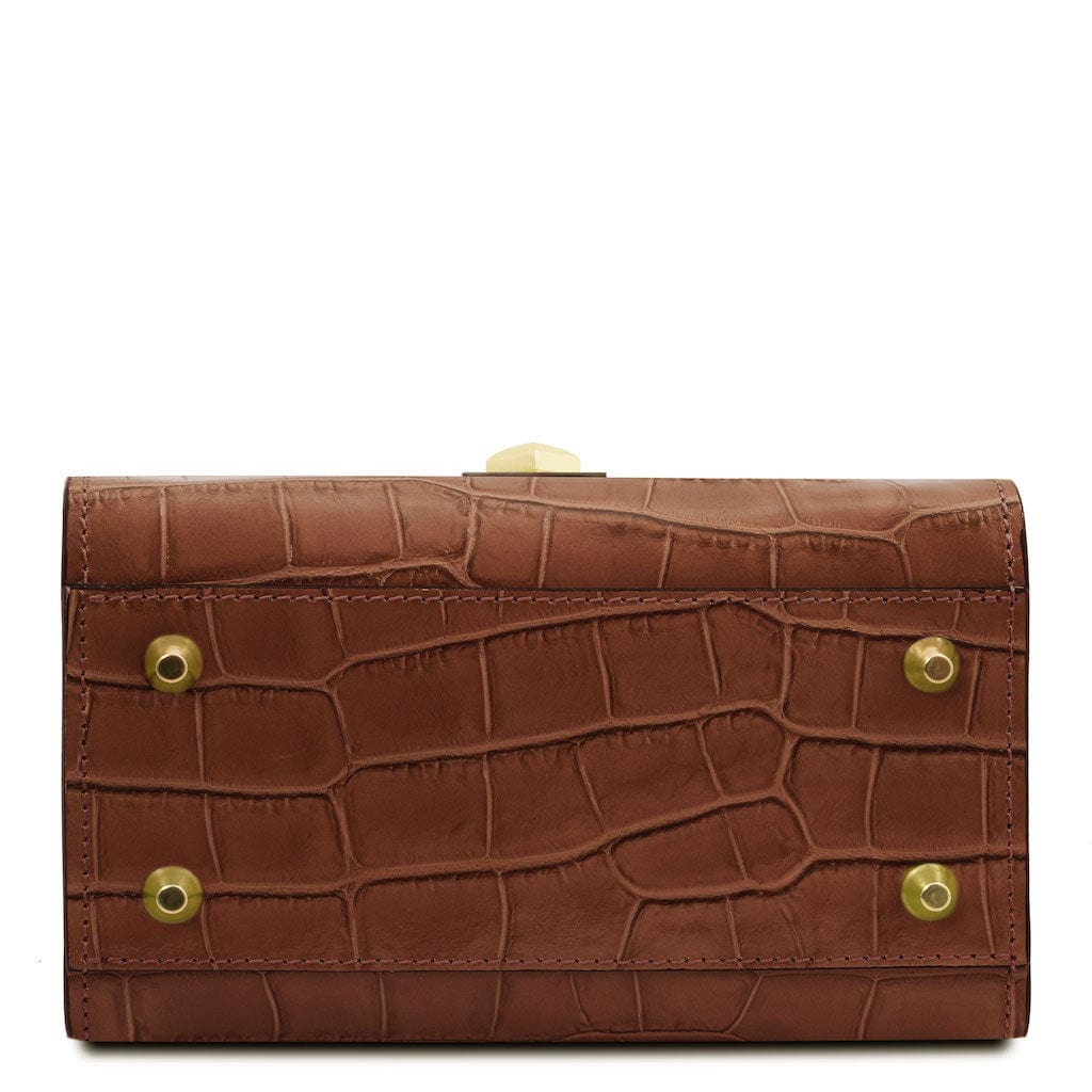 Atena - Croc print leather handbag | TL142267 - Premium Leather handbags - Just €128.10! Shop now at San Rocco Italia