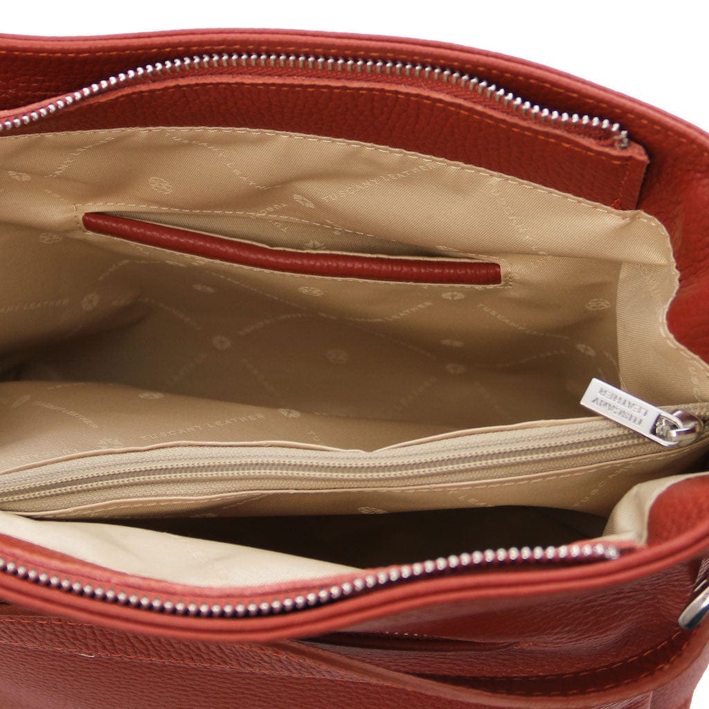 Charlotte - Soft leather shoulder bag | TL142362 - Premium Leather handbags - Shop now at San Rocco Italia