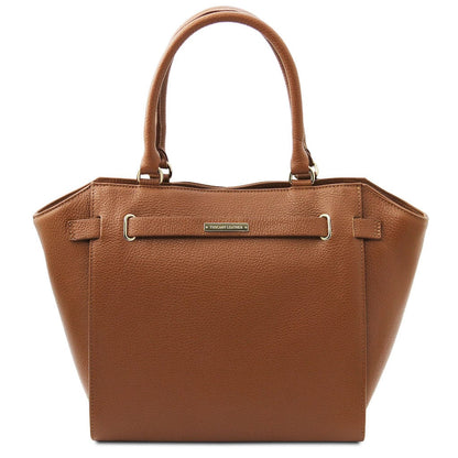 Clara - Leather tote | TL142313 - Premium Leather handbags - Just €146.40! Shop now at San Rocco Italia
