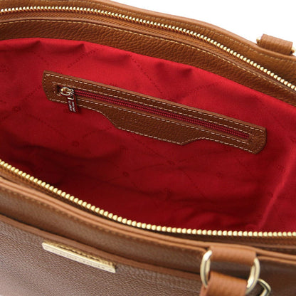 Clara - Leather tote | TL142313 - Premium Leather handbags - Just €146.40! Shop now at San Rocco Italia