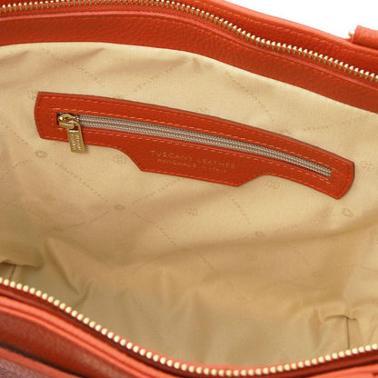Clara - Leather tote | TL142313 - Premium Leather handbags - Just €146.40! Shop now at San Rocco Italia