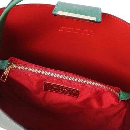 Clio - Palmellato leather bucket bag | TL141690 - Premium Leather handbags - Shop now at San Rocco Italia