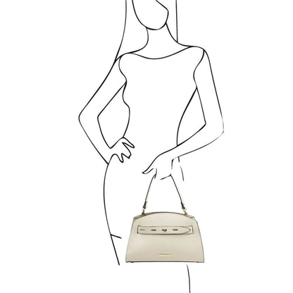 Lisa - Leather tote | TL142312 - Premium Leather handbags - Just €140.30! Shop now at San Rocco Italia