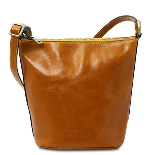 Leather shoulder bags Yellow Giusi - Leather shoulder bag | TL142334 San Rocco Italia