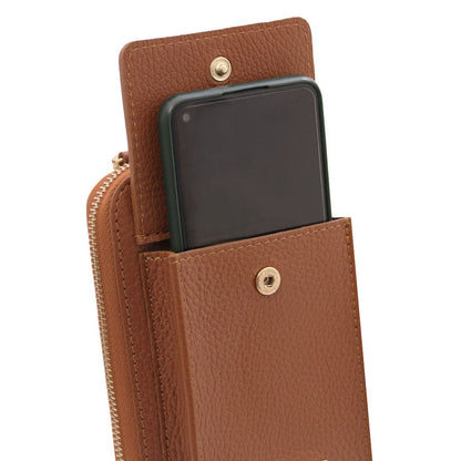 TL Bag - Leather wallet with strap - phone wallet | TL142323 - Premium Leather shoulder bags - Shop now at San Rocco Italia