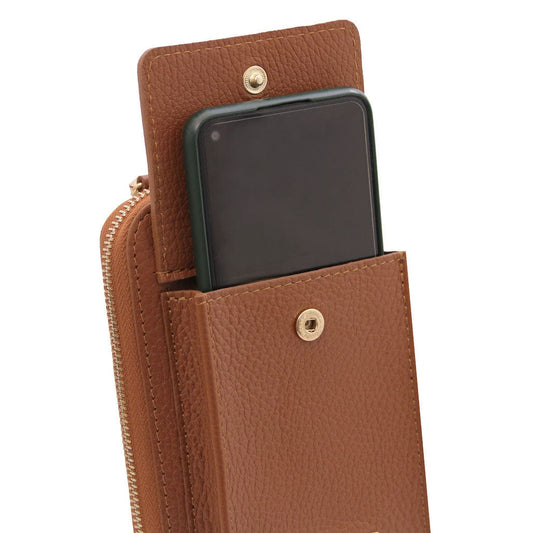 Leather shoulder bags TL Bag - Leather wallet with strap - phone wallet | TL142323 San Rocco Italia
