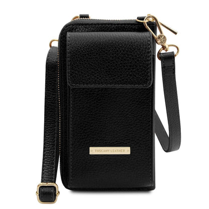 TL Bag - Leather wallet with strap - phone wallet | TL142323 - Premium Leather shoulder bags - Just €79.30! Shop now at San Rocco Italia