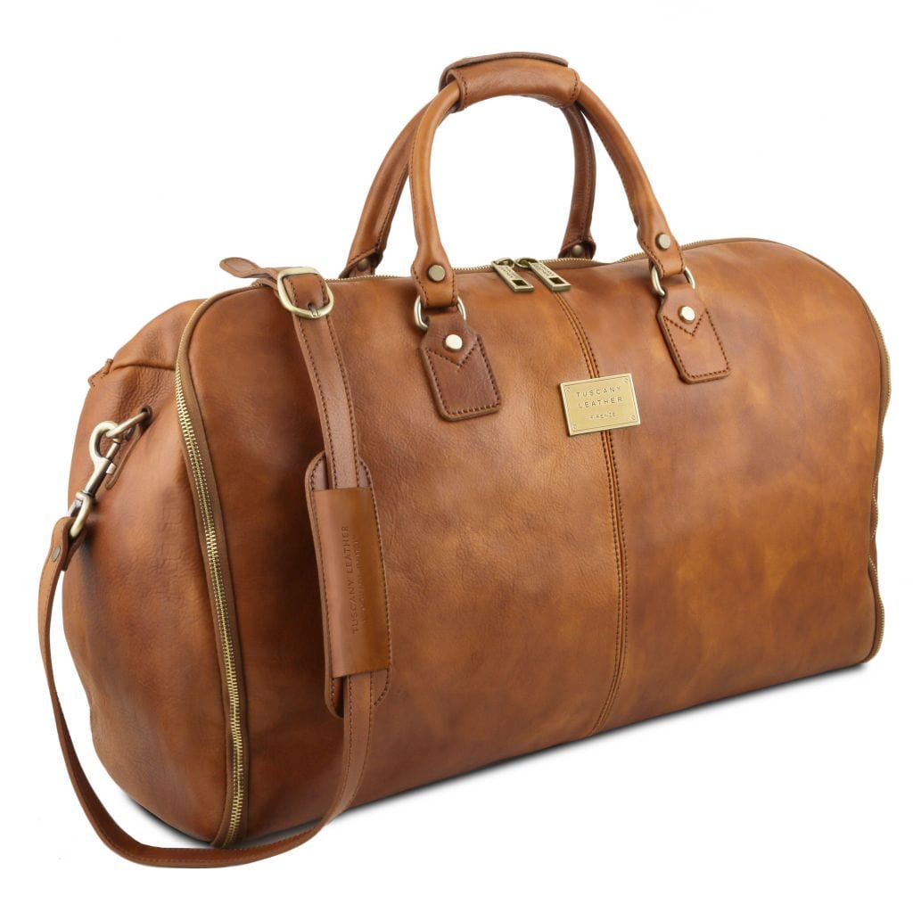 Antigua - Leather travel duffle/garment bag | TL142341 suiter bag - Premium Leather Travel bags - Shop now at San Rocco Italia