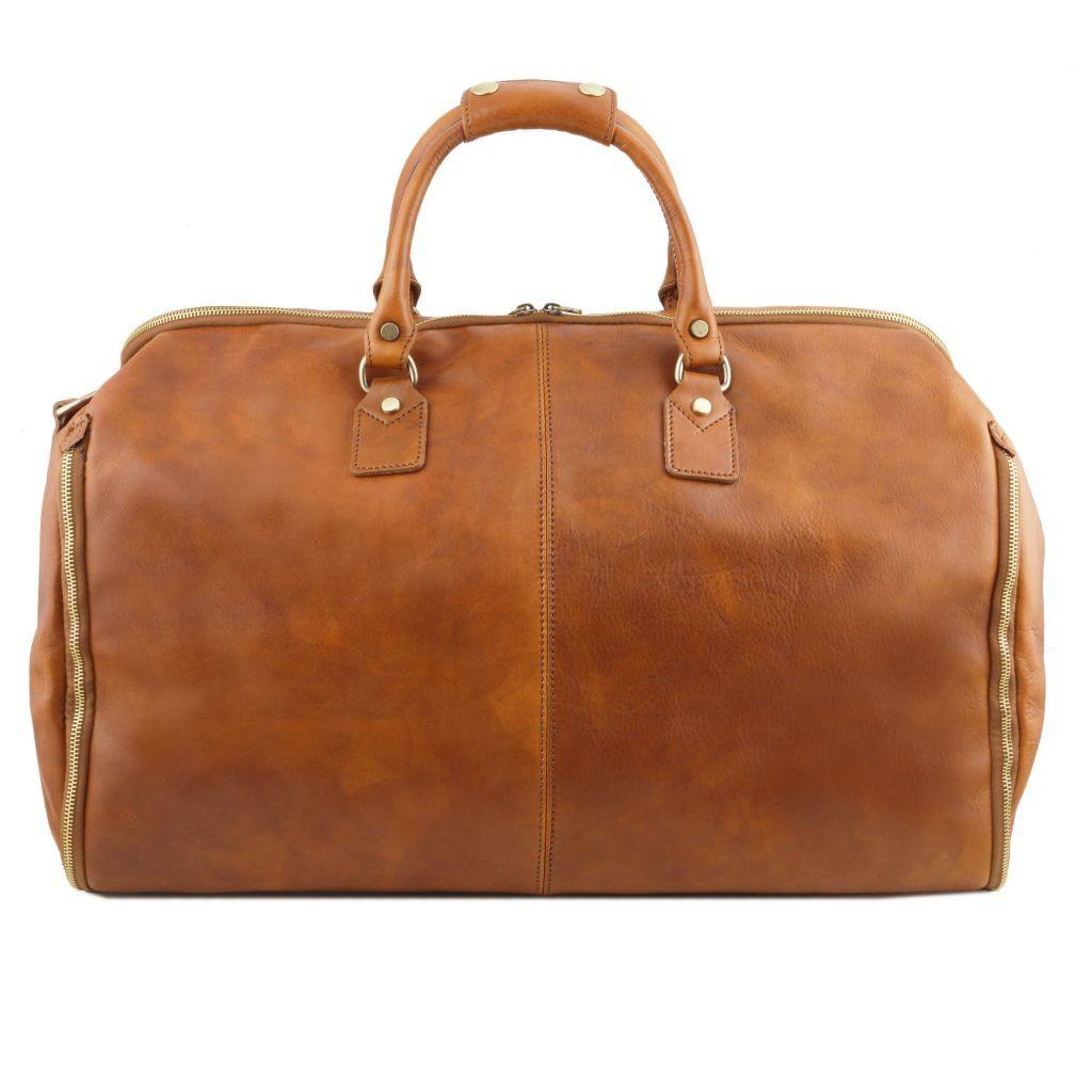 Antigua - Leather travel duffle/garment bag | TL142341 suiter bag - Premium Leather Travel bags - Shop now at San Rocco Italia